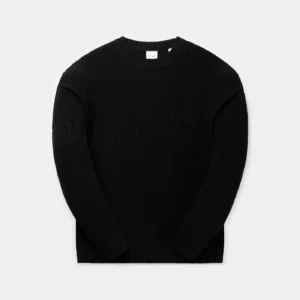 Black Band Knit Sweater